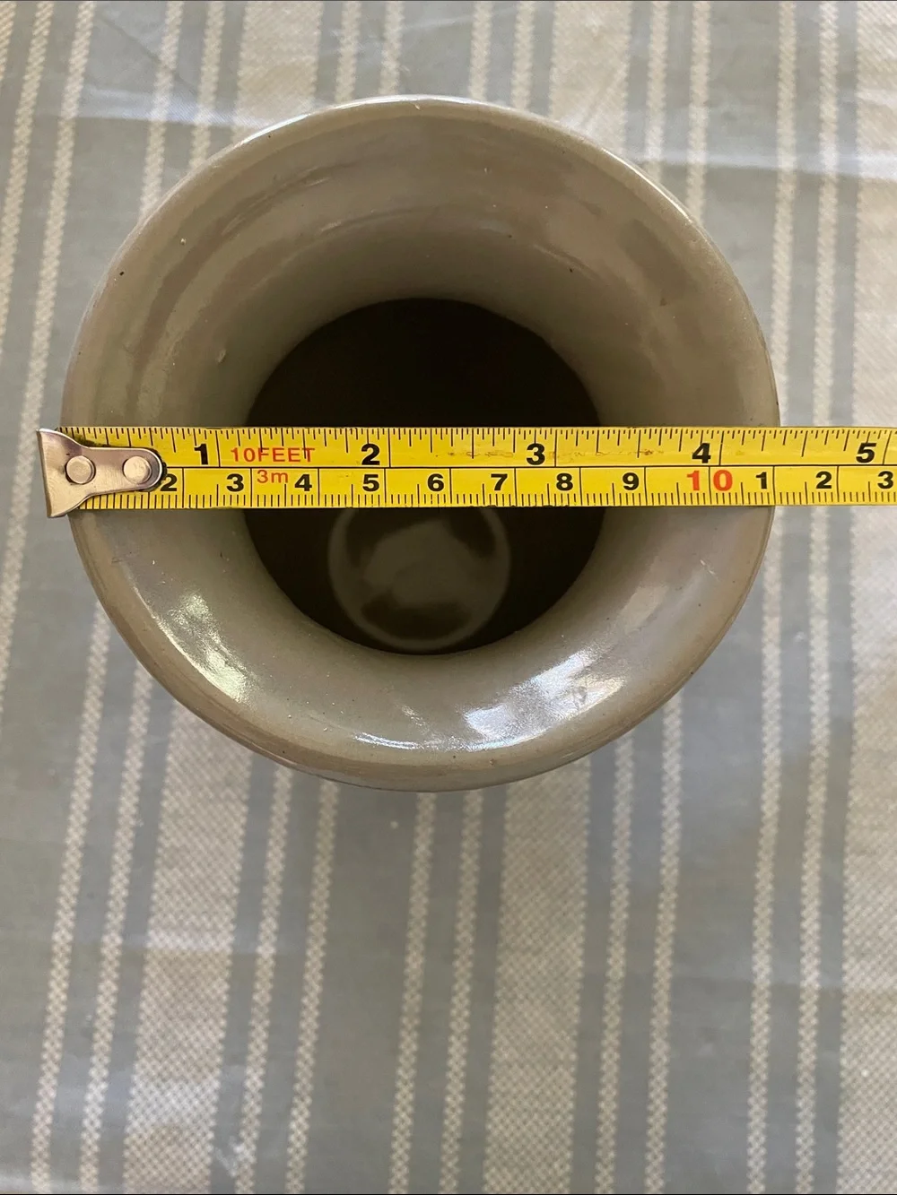Neutral Glazed Ceramic Vase - Picture 4 of 4